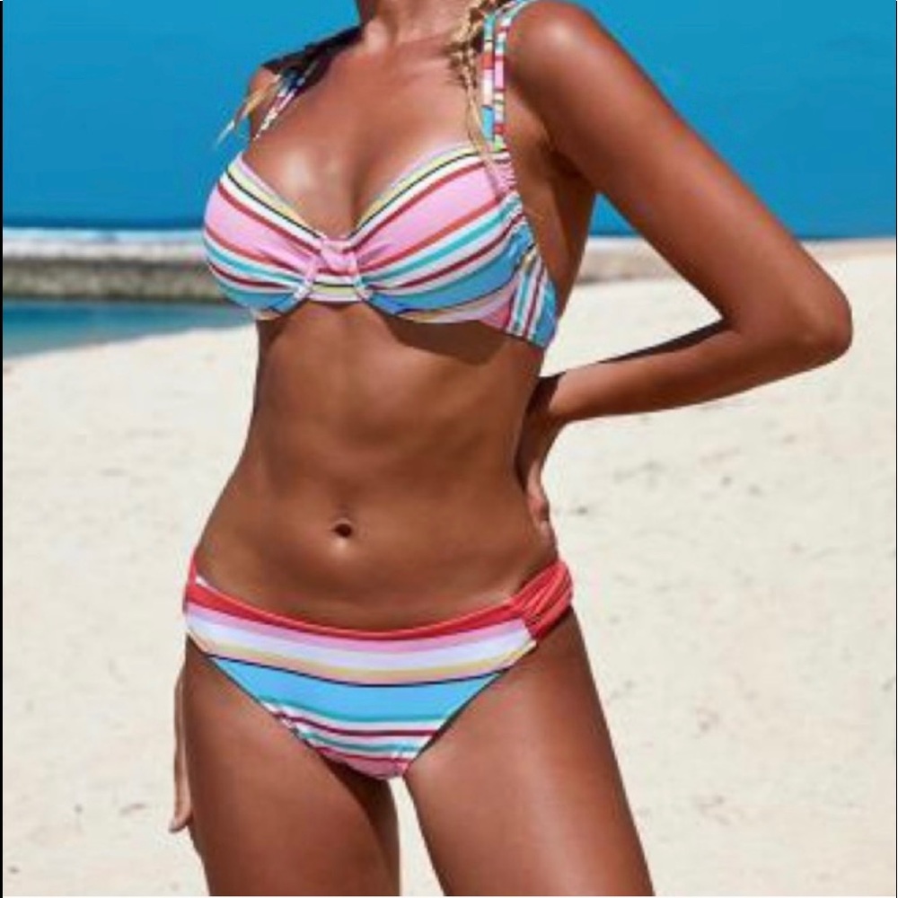 👙Striped Racer Back Bikini👙